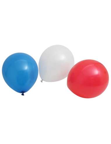 Lot 30 Ballons Baudruche Bleu-Blanc-Rouge France | marcheauxaffaires.fr