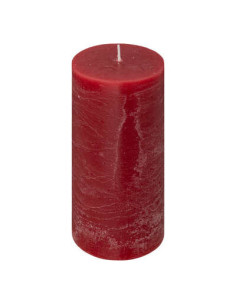 Bougie Olia Gris Rouge 6,8x14 cm