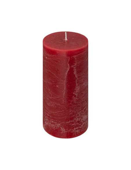 Bougie Olia Gris Rouge 6,8x14 cm