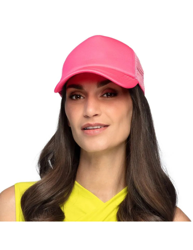 Casquette rose fluo Octobre Rose - Accessoire
