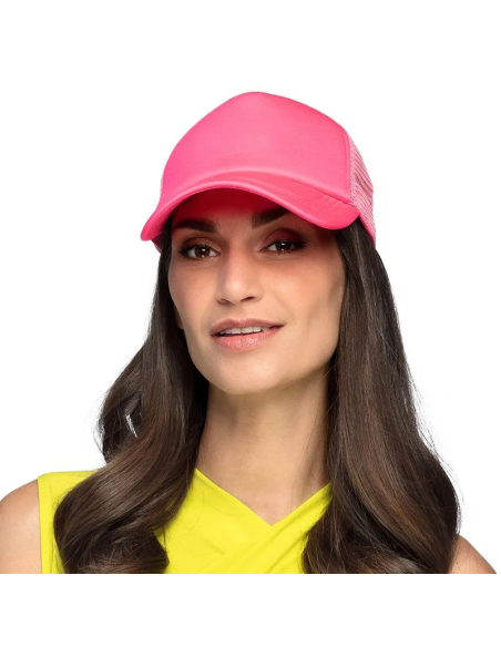 Casquette rose fluo Octobre Rose - Accessoire