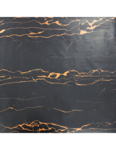 Rouleau adhésif effet marbre noir 45x200cm