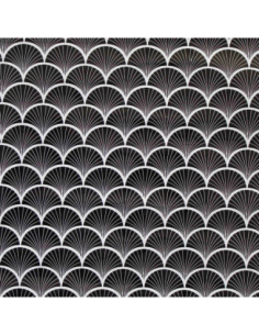 Rouleau adhésif Art déco Noir/Blanc 45x200cm