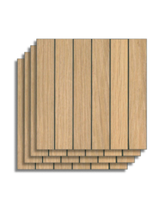 Crédence adhésive 3D Lato Effet Bois - lot de 4 2