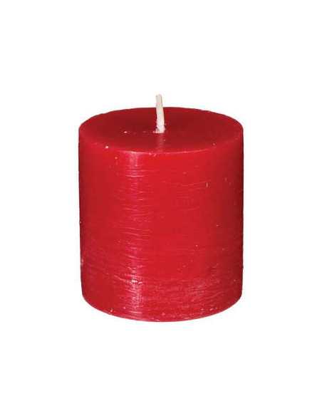 Bougie VTV Olia Rouge diamètre 4,5 cm Lot de 4