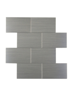 Crédence adhésive 3D Careo Chrome - lot de 4