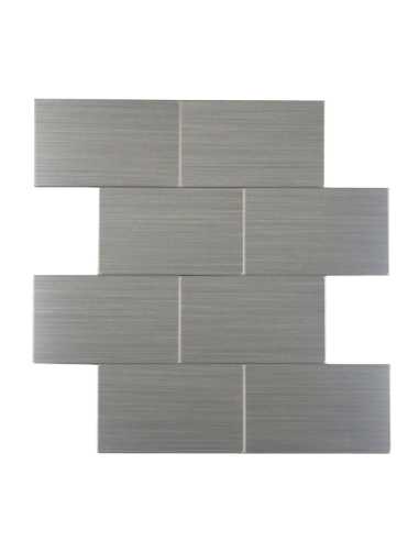 Crédence adhésive 3D Careo Chrome - lot de 4
