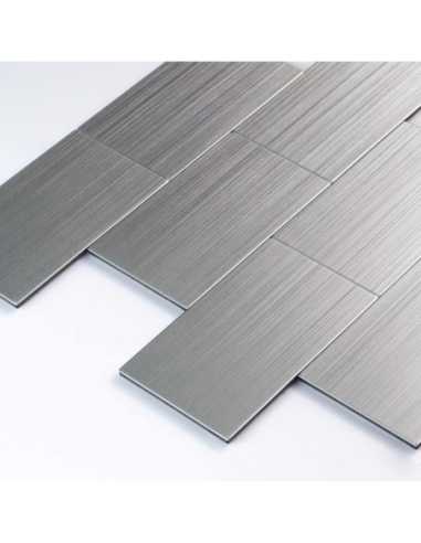 Crédence adhésive 3D Careo Chrome - lot de 4