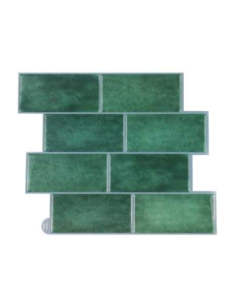 Sticker adhésif mural Zellige Vert 30,5x25cm