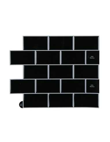Sticker adhésif mural Métro Noir 30,5x25cm