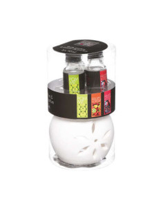 Brûle-parfum et huile florale 10 ml. Pomme, Fruits exotiques, Fruits rouges Lot de 3