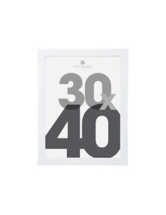 Cadre photo mural Plastique blanc 30x40 cm LISE