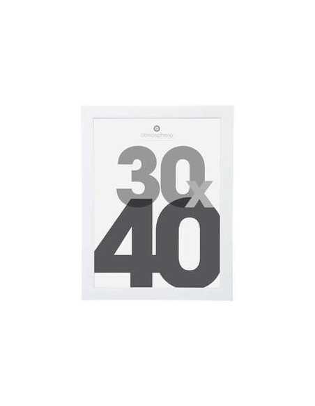 Cadre photo mural Plastique blanc 30x40 cm LISE