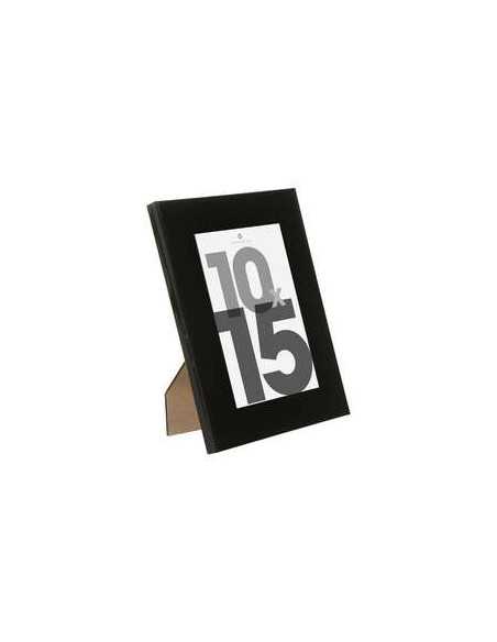 Cadre photo mural Plastique Noir 10x15 cm LISE