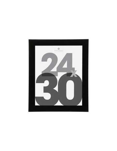 Cadre photo mural Plastique Noir 24x30 cm LISE
