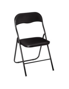 Chaise pliante PVC Noir