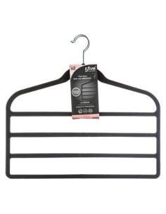 Cintre feutrine nNoir pour 4pantalons Lot de 2