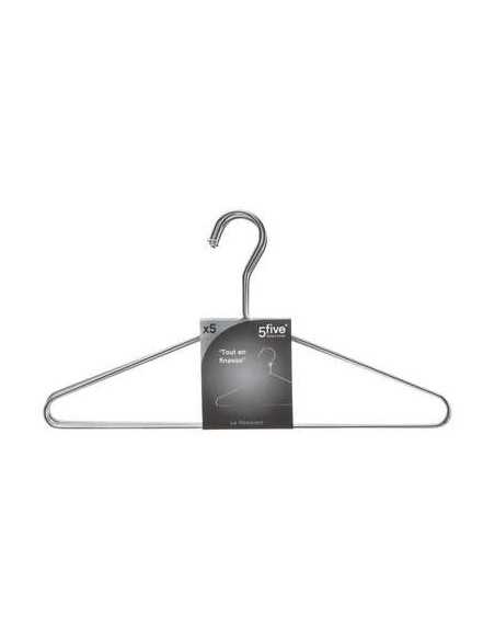 Cintre métal chrome Lot de 5