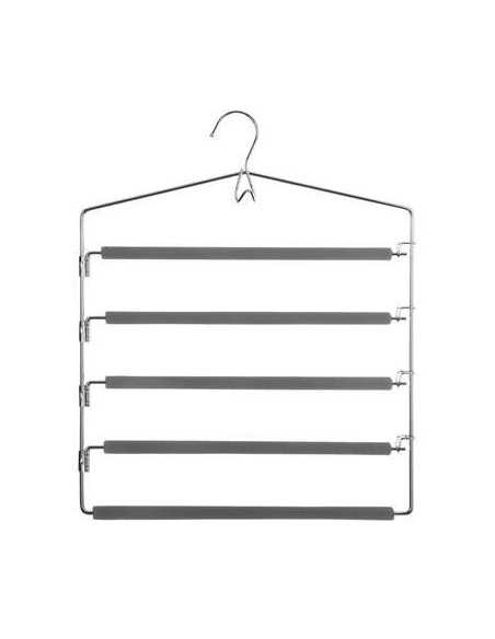 Cintre métal EVA pour 5 pantalons