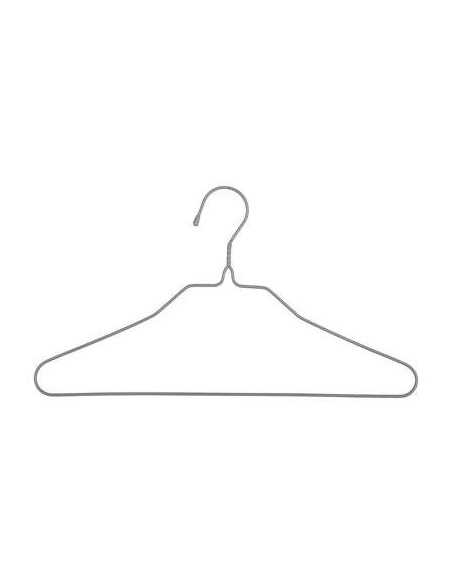 Cintre Métal fin Gris clair Lot de 10