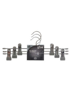 Cintre métal PVC pinces Lot de 3