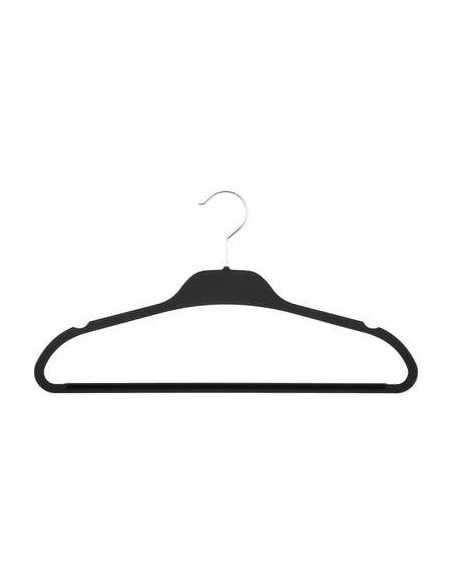 Cintre plastique Rubber Noir Lot de 5