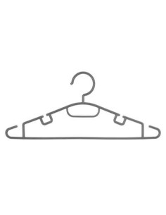 Cintre plastique gris Lot de 10