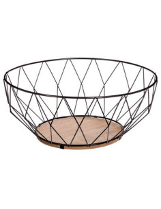 Corbeille à fruits Losange Noir 28 cm