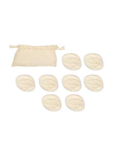 8 cotons lavables avec sac DISPLAY