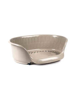 corbeille rigide plastique, 49x35x15 cm, sable