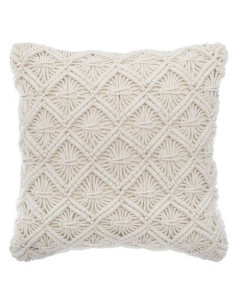 Coussin Macramé été 40x40 cm