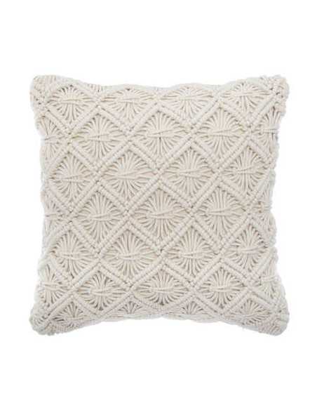 Coussin Macramé été 40x40 cm