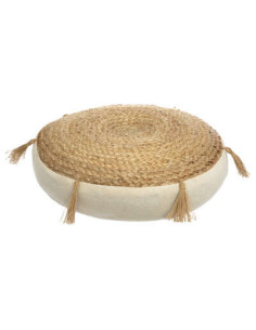 Coussin de sol en jute RITUAL Diamètre 38 cm Hauteur 8 cm