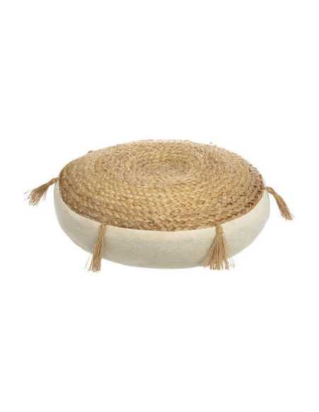 Coussin de sol en jute RITUAL Diamètre 38 cm Hauteur 8 cm