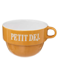 Tasse empilable petit déjeûner Jaune COLORAMA 62 cl.