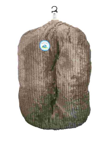 Matelas velours marron 91x69 cm, antidérapant