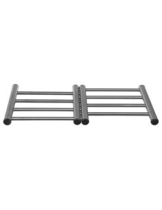 Dessous de plat extensible Inox et bambou