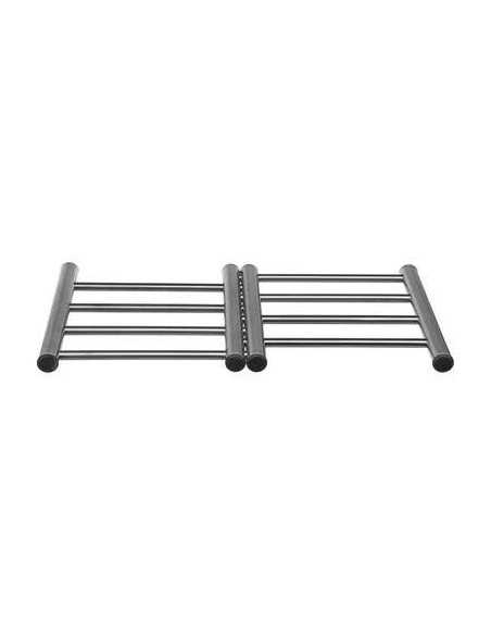 Dessous de plat extensible Inox et bambou