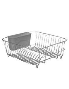 Égouttoir 1 Niveau Métal et PVC gris