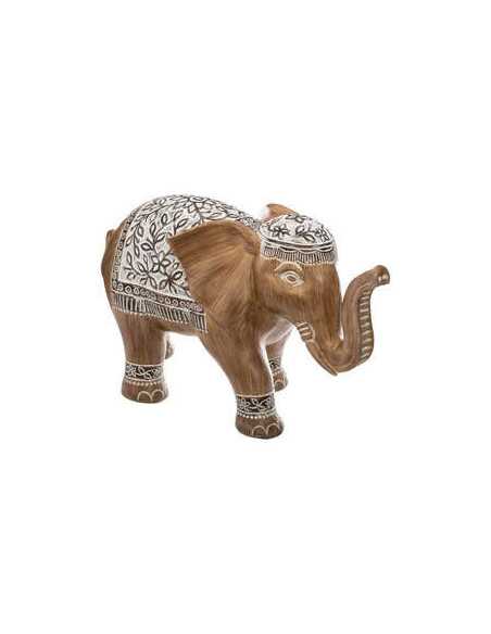 Eléphant Déco en résine LEO Hauteur 15 cm.