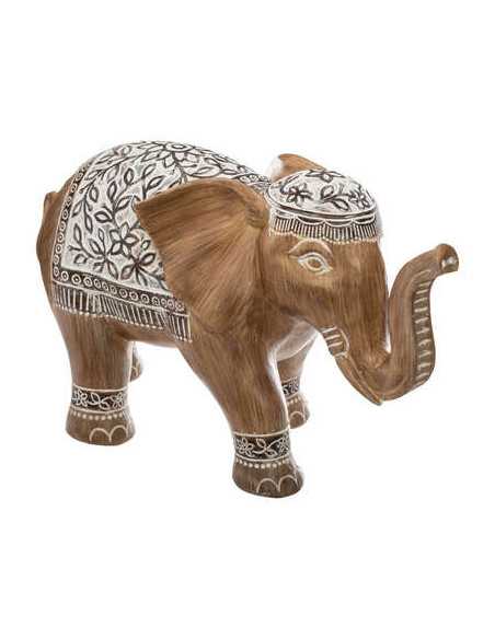 Eléphant Déco en résine LEO Hauteur 24 cm.