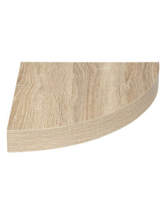 Étagère d’angle Fixy chêne naturel 25×25 cm – rangement mural