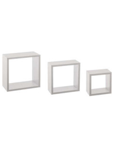 Étagère FIXY Cube Blanc Lot de 3