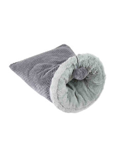 Panier chaussette, arceau,peluche,nid d'abeille,jeu,diam.30x55cm,gris