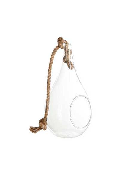 Vase Goutte en verre suspendu Hauteur 25 cm