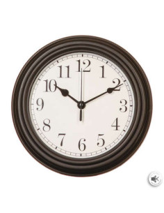 Horloge plastique moulure Diamètre 22 cm