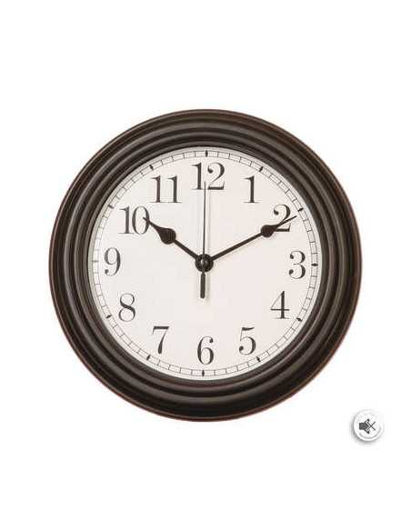 Horloge plastique moulure Diamètre 22 cm