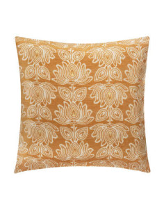 Housse coussin CHEN FLEUR Ocre 40x40 cm