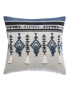 Housse coussin ETNIK POMPON 40x40 cm