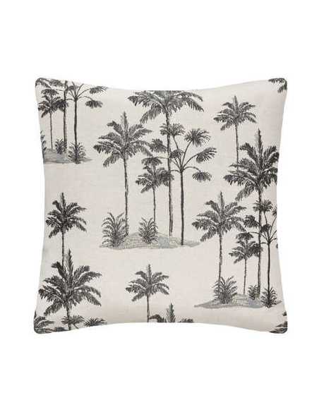 Housse coussin Jacquard palmiers 40x40 cm